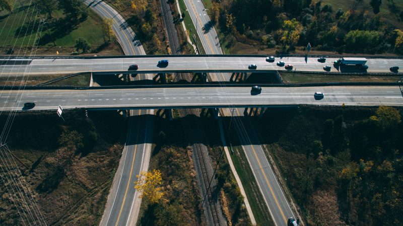 cars on overpass