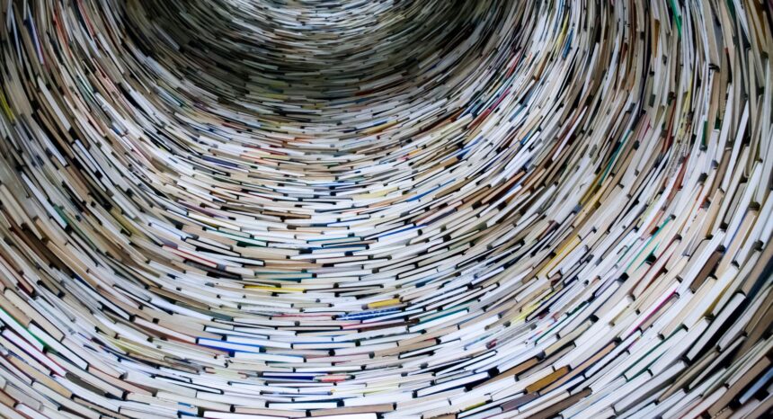 Tunnel tower of books