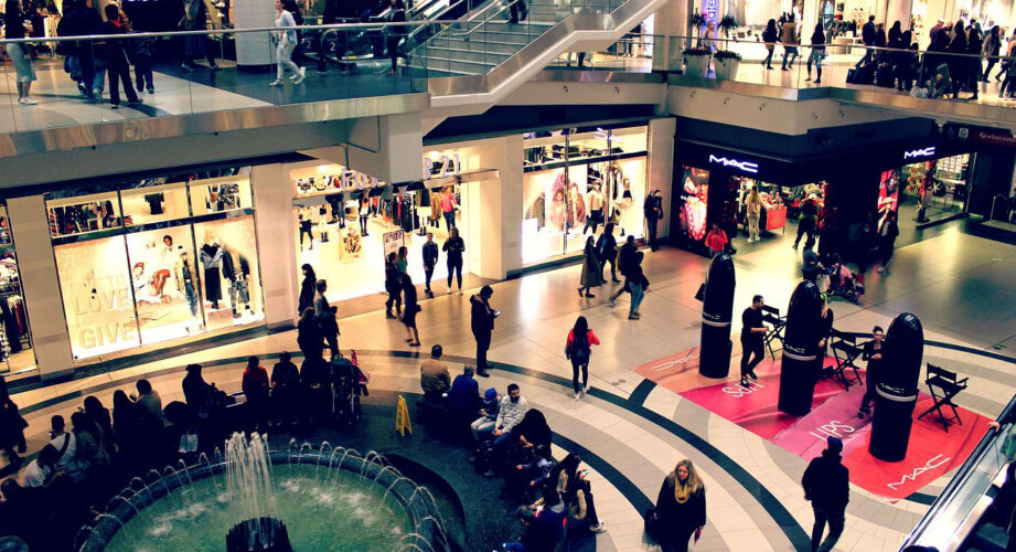 People shopping at the mall