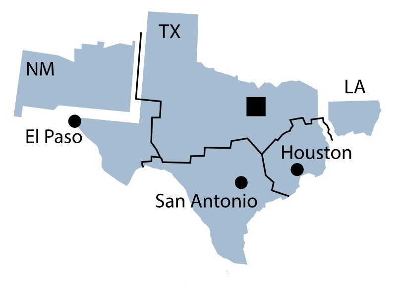 Federal Reserve District 11 map.